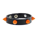 Assorted Colour Conical Studded PU Bracelets