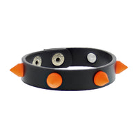 Assorted Colour Conical Studded PU Bracelets