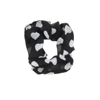 Heart Print Hair Scrunchie