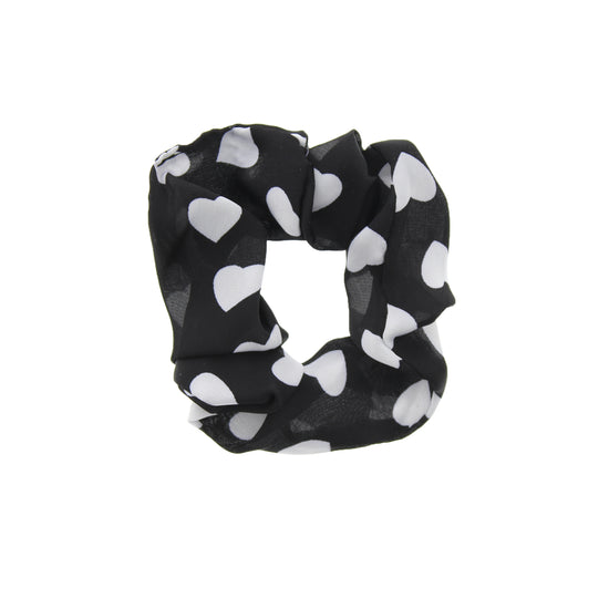 Heart Print Hair Scrunchie