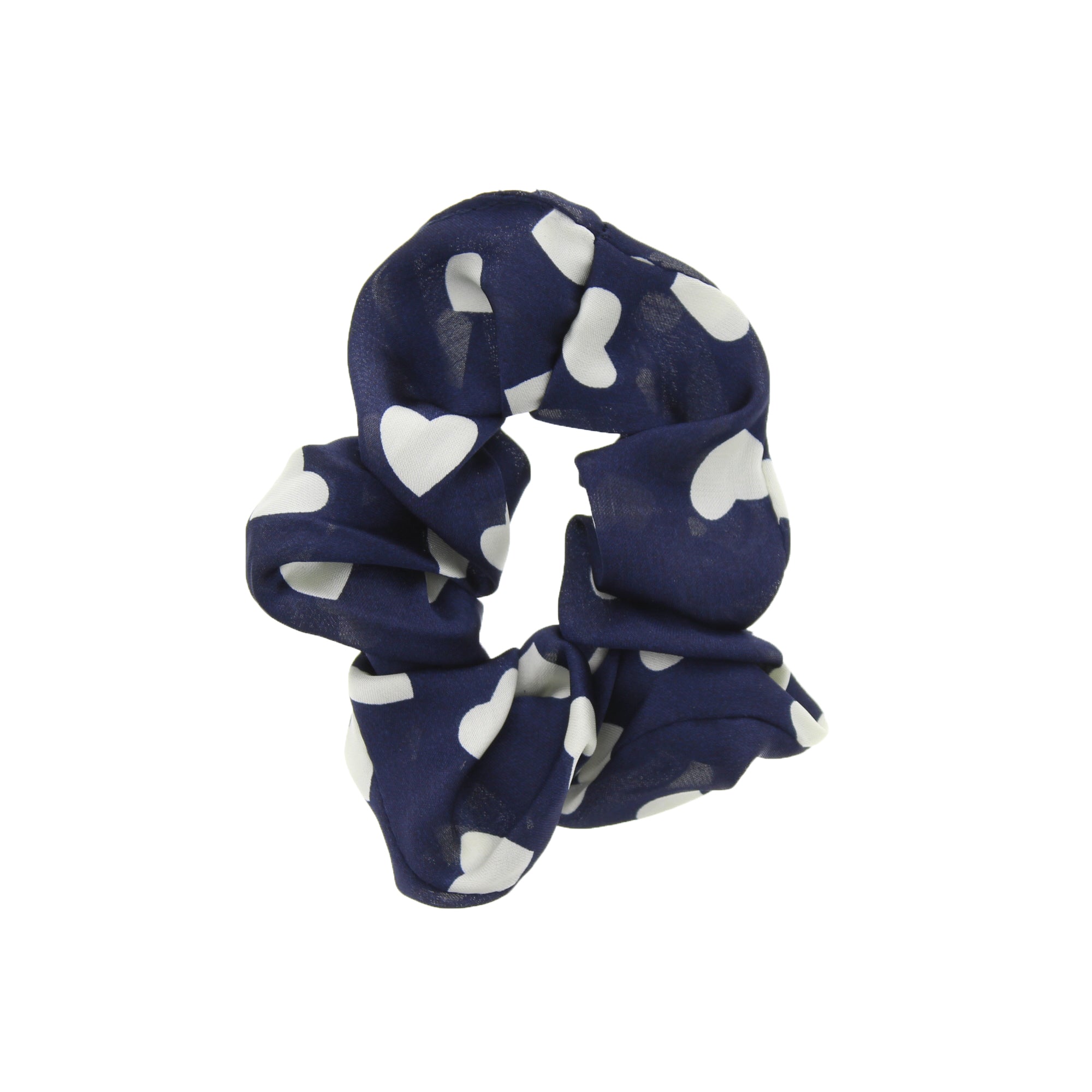 Heart Print Hair Scrunchie