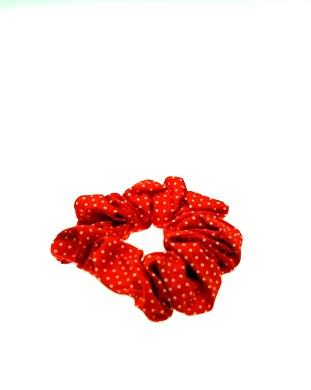 Small Polka Dot Hair Scrunchie