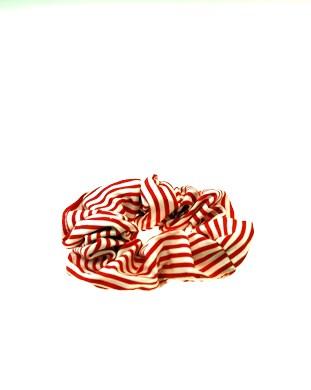 Narrow Stripe Hair Scrunchie