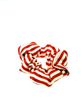 Wide Stripe Hair Scrunchie