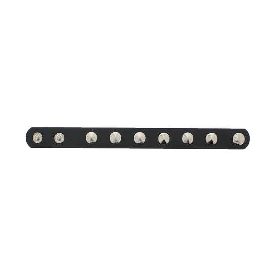 1 Row Conical Studded PU Bracelet