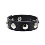 1 Row Conical Studded PU Bracelet