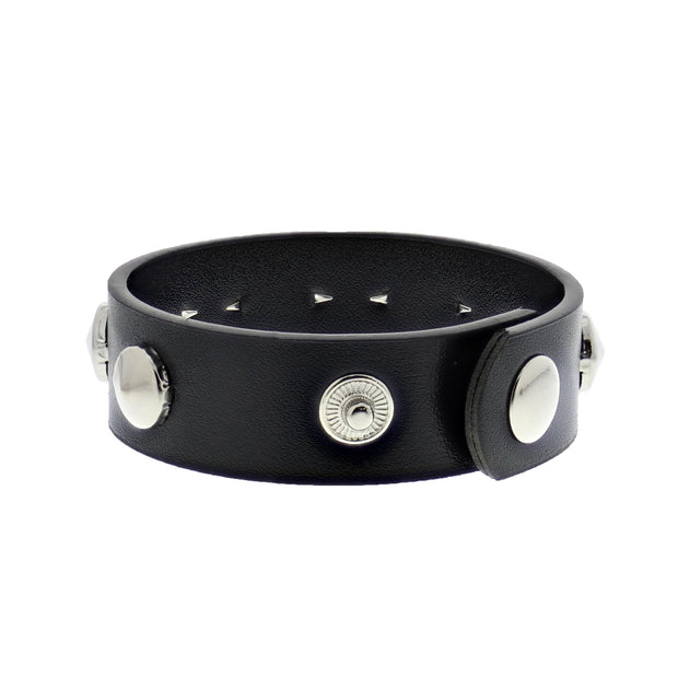 1 Row Conical Studded PU Bracelet