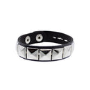 1 Row Pyramid Studded PU Bracelet