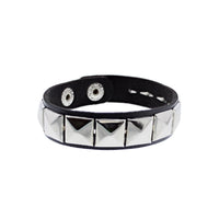 1 Row Pyramid Studded PU Bracelet