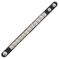 1 Row Pyramid Studded PU Bracelet