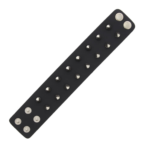 2 Row Spike Studded PU Bracelet