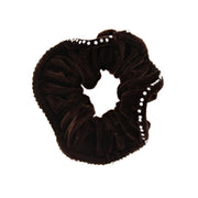 Diamante Stone Edged Velvet Scrunchie