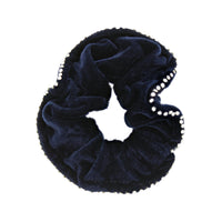 Stone Edged Velvet Hair Scrunchie