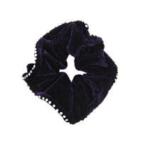 Stone Edged Velvet Hair Scrunchie