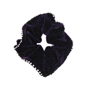 Diamante Stone Edged Velvet Scrunchie
