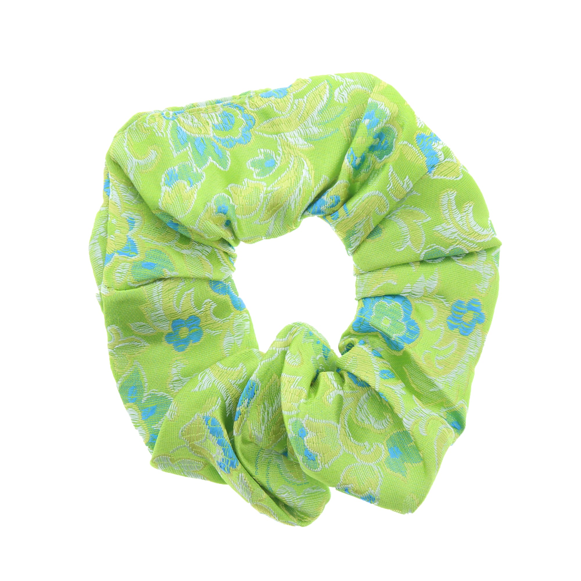 Chinese Floral Pattern Hair Scrunchie