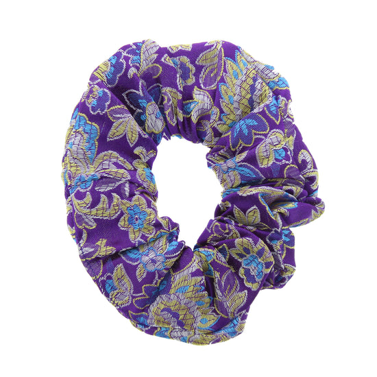 Chinese Floral Pattern Hair Scrunchie