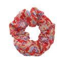 Chinese Floral Pattern Hair Scrunchie