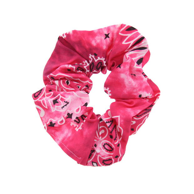 Acid Wash Paisley Scrunchie