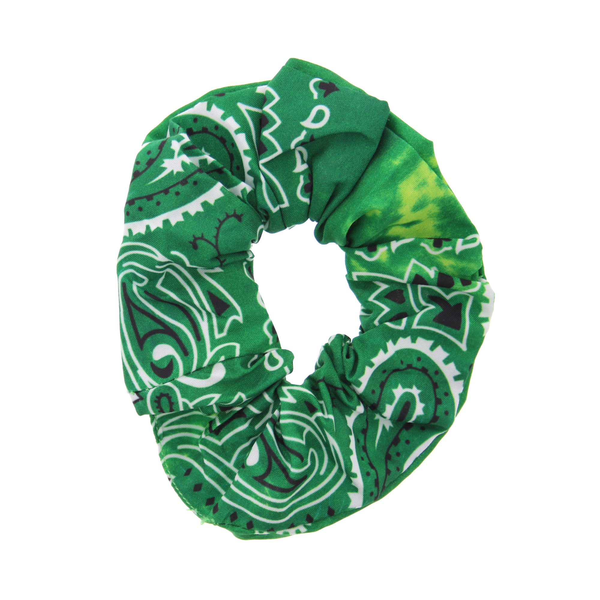Acid Wash Paisley Hair Scrunchie