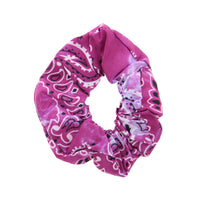 Acid Wash Paisley Hair Scrunchie
