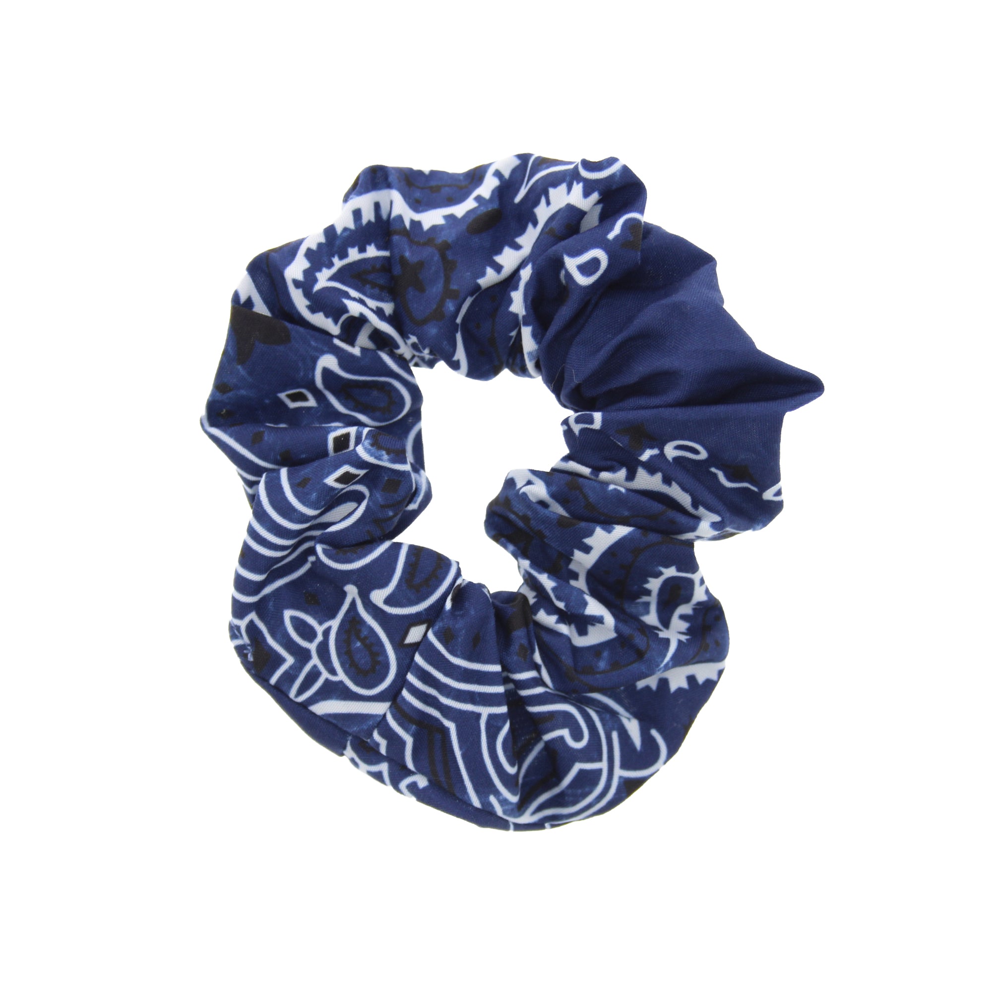Acid Wash Paisley Hair Scrunchie
