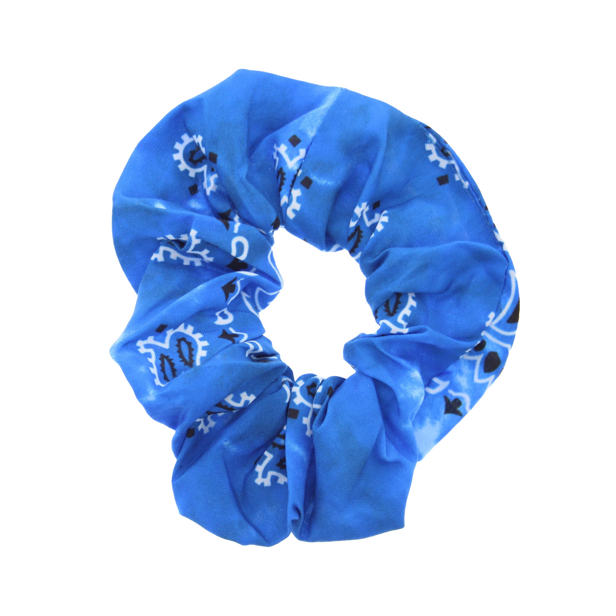 Acid Wash Paisley Hair Scrunchie