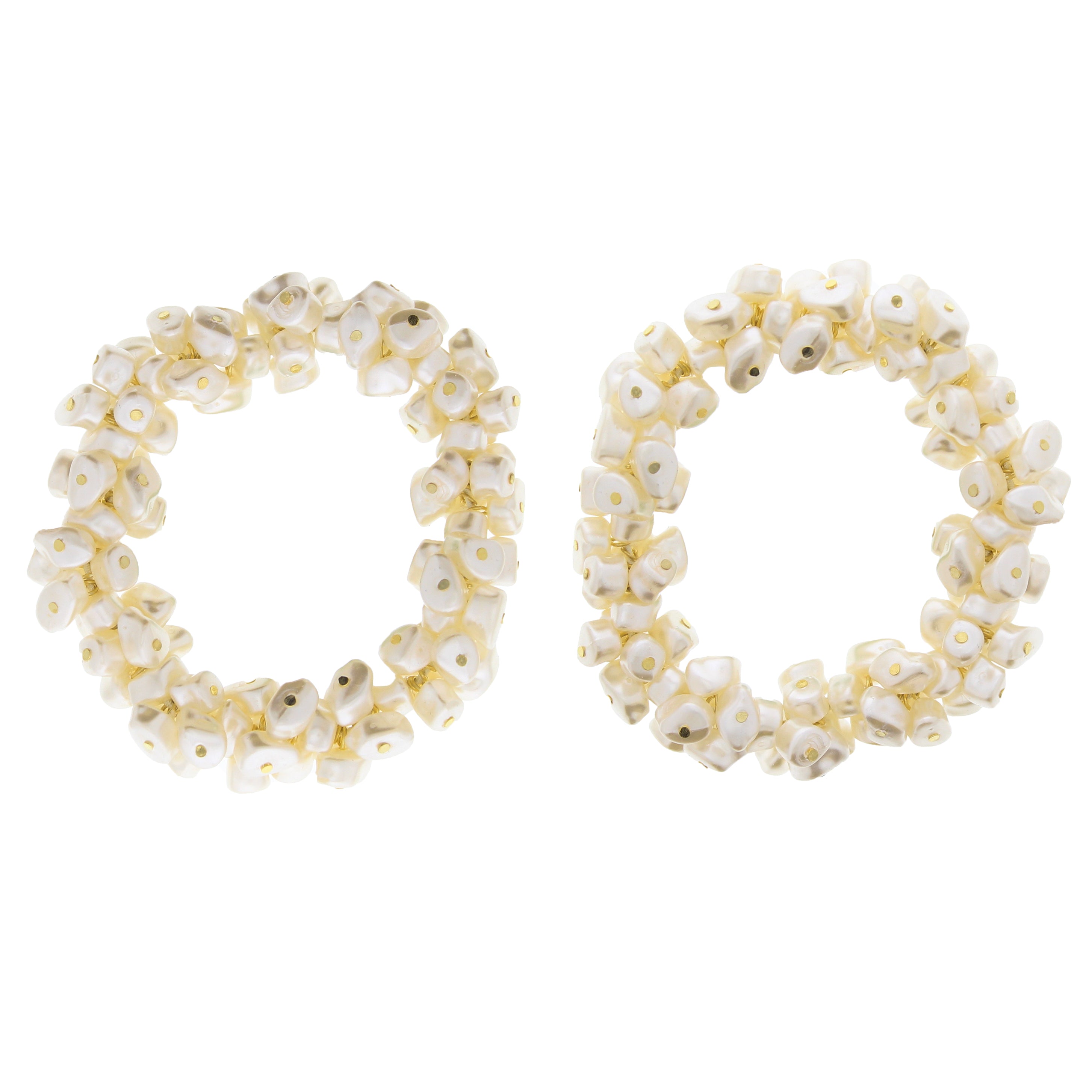 Pearl Bead Bobble Hair Scrunchies