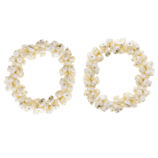 Pearl Bead Bobble Hair Scrunchies