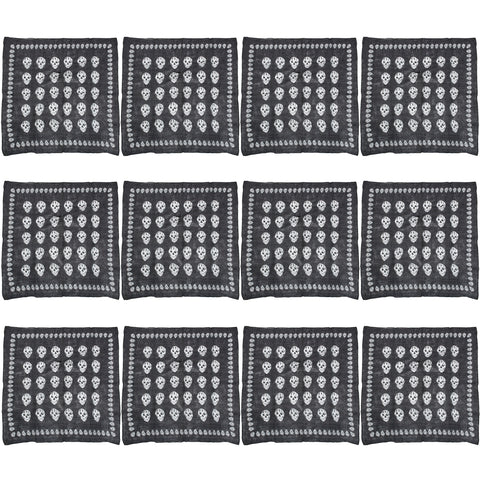 Extra Large Multi Skull Bandana with Skull Border