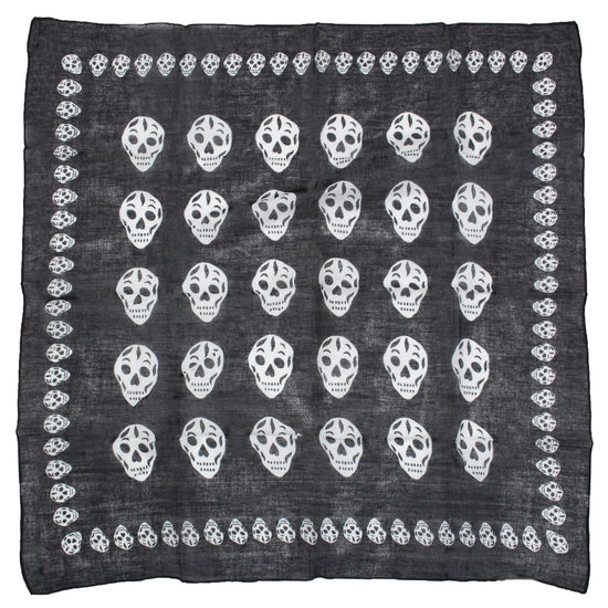 Extra Large Multi Skull Bandana with Border