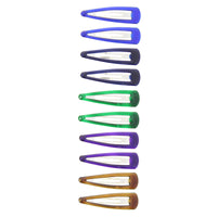 12 on a Card 5cm Winter Translucent Epoxy Hair Snapclips