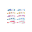 10 on a Card 5cm Bright Floral Epoxy Hair Snapclips