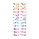 2.5cm Pastel Floral Epoxy Hair Snapclips