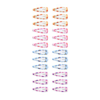 2.5cm Pastel Floral Epoxy Hair Snapclips