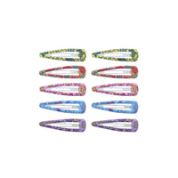 10 on a Card 5cm Daisy Floral Epoxy Hair Snapclips