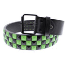 Bicolour Chessboard 3 Row PU Pyramid Belt