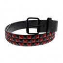 Bicolour Chessboard 3 Row PU Pyramid Belt