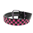 Bicolour Chessboard 3 Row PU Pyramid Belt
