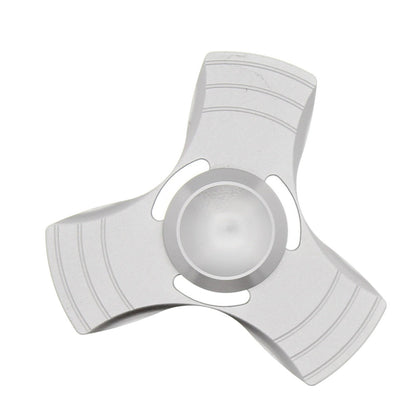 Metallic 3-Arm Aluminium Fidget Spinner in Metal Box