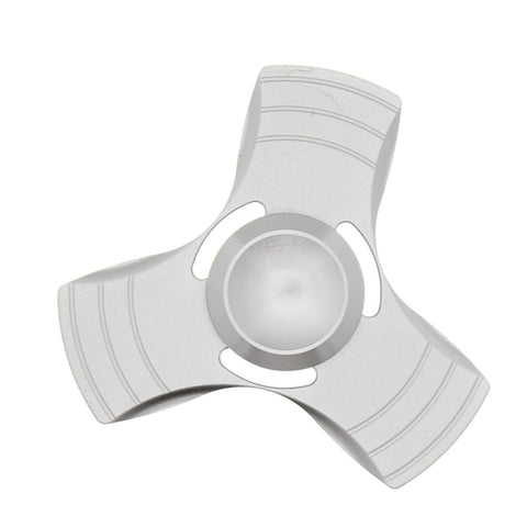 Metallic 3-Arm Aluminium Fidget Spinner in Metal Box