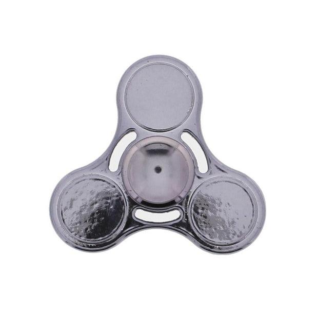 Metallic 3-Arm Fidget Spinner in Metal Box