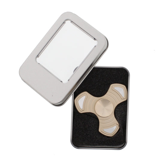 Aluminium 3 Arrow Shaped Arm Fidget Spinner in Metal Box