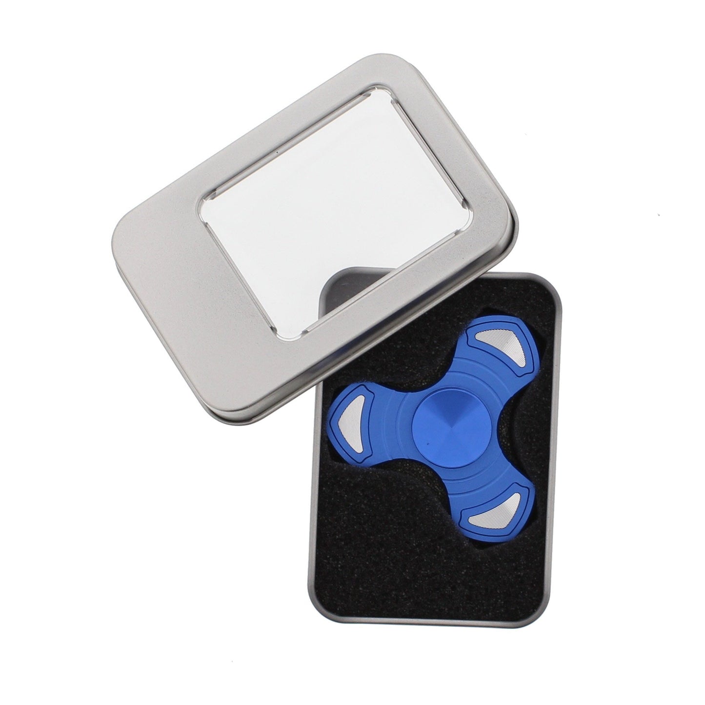 Aluminium 3 Arrow Shaped Arm Fidget Spinner in Metal Box