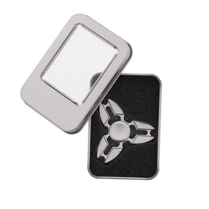 Alternative Shape Aluminium 3-Arm Fidget Spinner in Metal Box