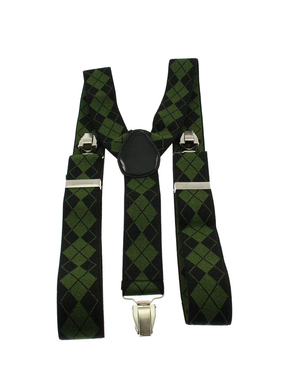35mm Pringle Print Elasticated Adjustable Braces
