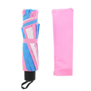 Transgender Colour Foldable Handbag Size Umbrella with Case