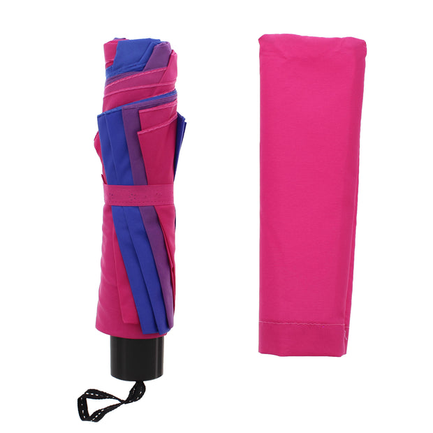 Bisexual Colour Foldable Handbag Size Umbrella with Case