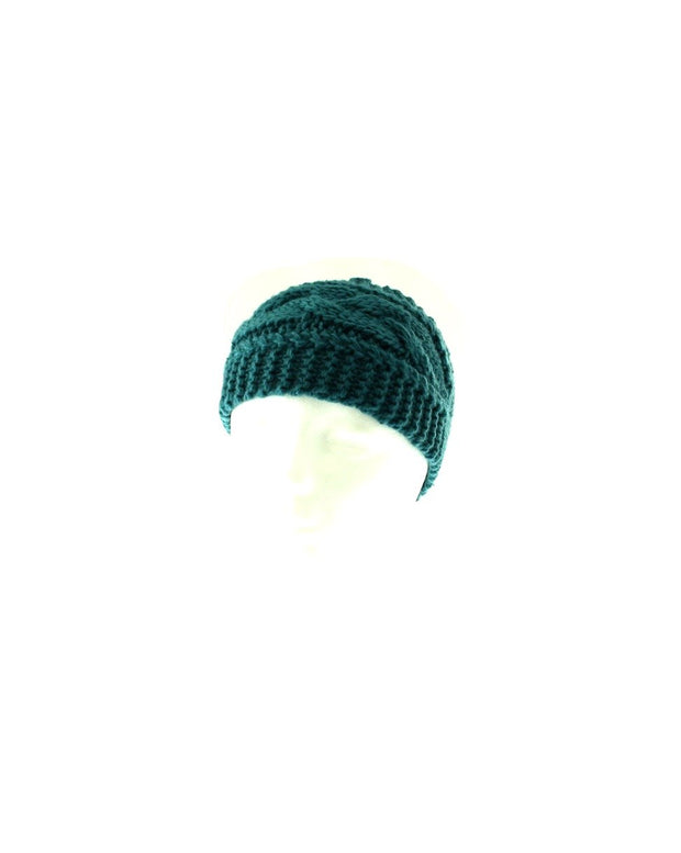 Wide Patterned Knitted Headband