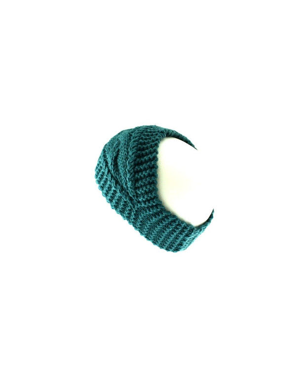 Wide Patterned Knitted Headband